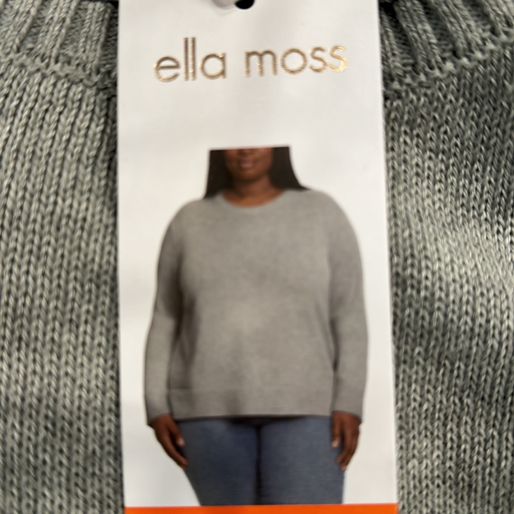 ELLA MOSS HEATHER GRAY SWEATSHIRT XXL